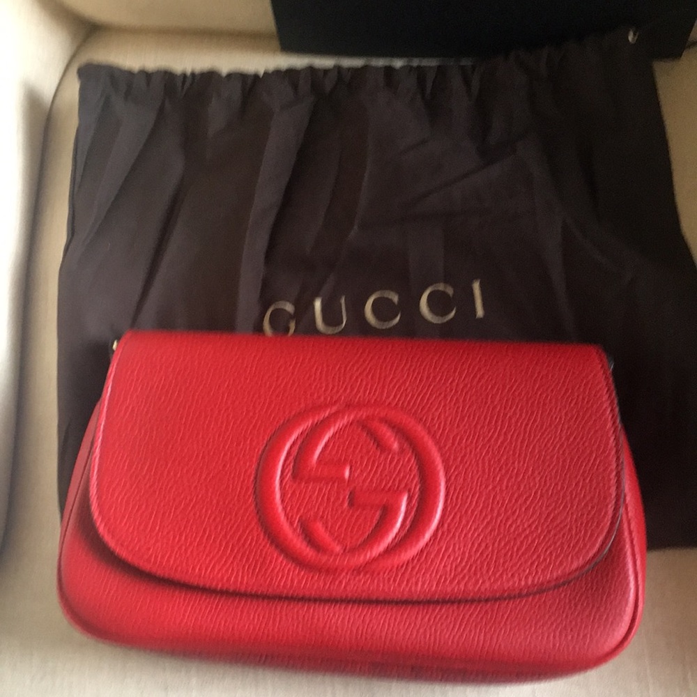 Gucci 💯 authentic, gold chain crossbody NWT - Picture 8 of 8
